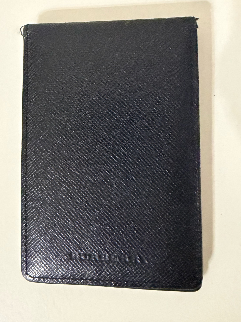 Burberry Textured Leather Card Wallet